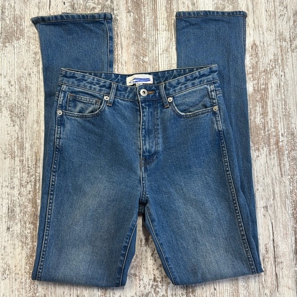 Something Navy Denim Skinny Split Hem Jeans Size 2 - Picture 1 of 9